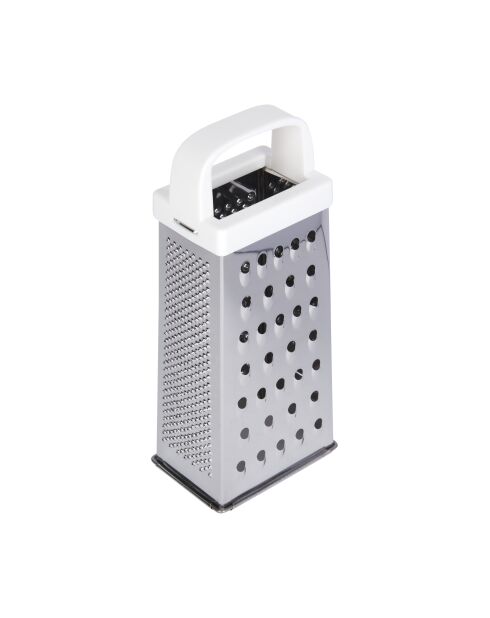 Zilveren vierzijdige rasp - 9,3x6,9x20,5 cm