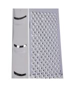 Zilveren vierzijdige rasp - 9,3x6,9x20,5 cm