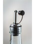 Italiaanse set van 2 glazen flessen voor olie en azijn „World of Flavours”, transparant — 11,5x5,5x30 cm