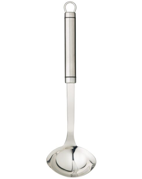 Professionele ovale zilveren miniatuurlepel - 7,9x28,2x5 cm