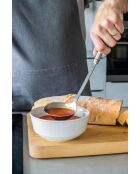 Professionele ovale zilveren miniatuurlepel - 7,9x28,2x5 cm