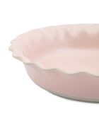 Plat à tarte Big Love Proper, en grès rose - 28x28x6 cm