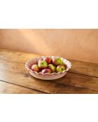 Plat à tarte Big Love Proper, en grès rose - 28x28x6 cm