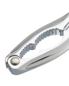 Zilverkleurige notenkraker in chroom - 1,4x 4x15,5 cm