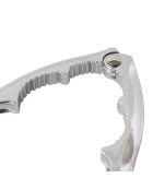 Zilverkleurige notenkraker in chroom - 1,4x 4x15,5 cm