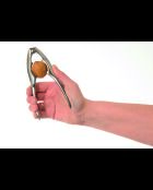 Zilverkleurige notenkraker in chroom - 1,4x 4x15,5 cm