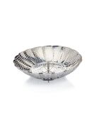 Opvouwbare zilveren stoommand - 13,5x13,5x8,5 cm