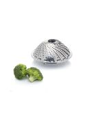 Opvouwbare zilveren stoommand - 13,5x13,5x8,5 cm