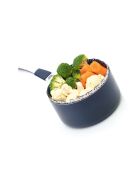 Opvouwbare zilveren stoommand - 13,5x13,5x8,5 cm