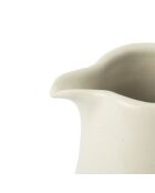 Big Love Delightful Drizzler Ölspender, weiß, gesprenkelt, mit rohem Boden und rundem Deckel aus beigefarbenem Kork, 12,5 x 5,2 x 16,5 cm