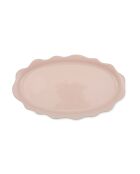 Plat à partager Big love en grès rose - 35x20x2 cm