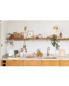 Planche à découper réversible hêtre en bois - 32x23x2 cm