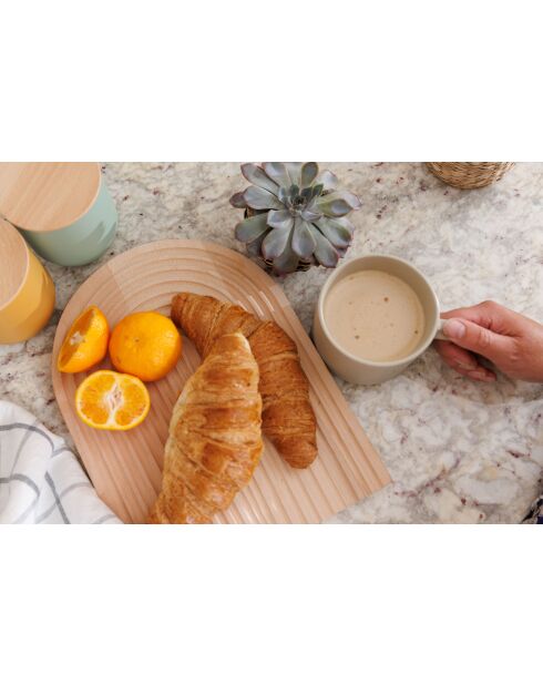 Planche à découper réversible hêtre en bois - 32x23x2 cm