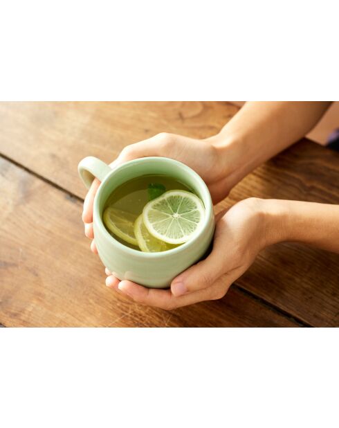 Tasse Big Love Cosy Cuppa verte - 13x10x7 cm