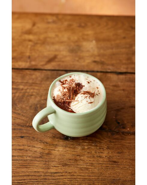 Tasse Big Love Cosy Cuppa verte - 13x10x7 cm