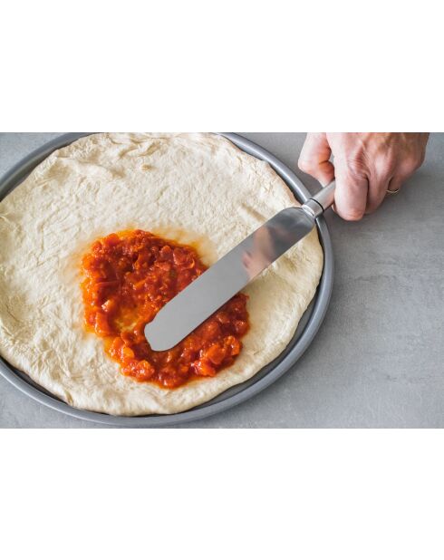 Professioneller ovaler Silberspatel - 32x3,5x1,5 cm