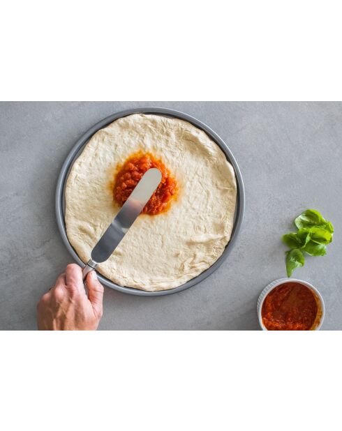 Professioneller ovaler Silberspatel - 32x3,5x1,5 cm