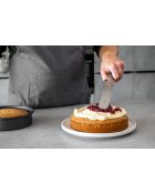 Professioneller ovaler Silberspatel - 32x3,5x1,5 cm