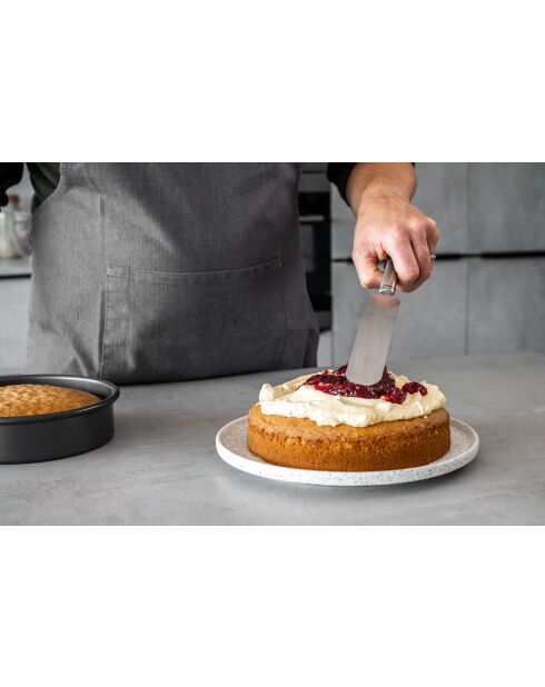 Professioneller ovaler Silberspatel - 32x3,5x1,5 cm