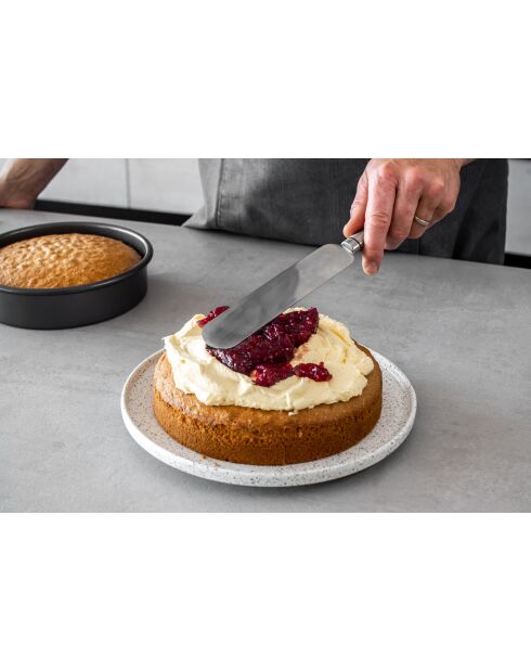 Professioneller ovaler Silberspatel - 32x3,5x1,5 cm