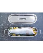 Zilveren vissenkom - 58,8x12x16,3 cm