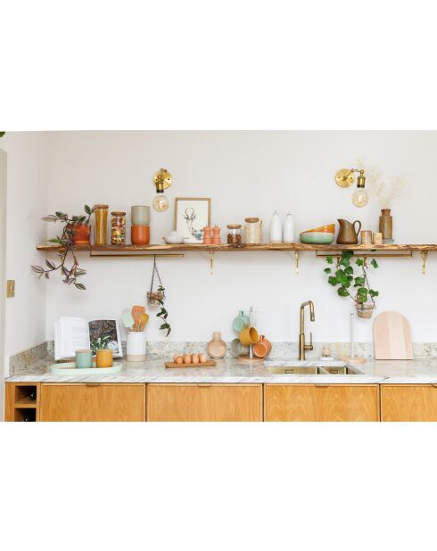 4 Tasses empilables multicolores - 20x20x8.3 cm