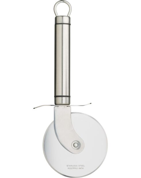 Professionelles Pizzarad mit silbernem ovalem Griff - 21,5x11x2 cm