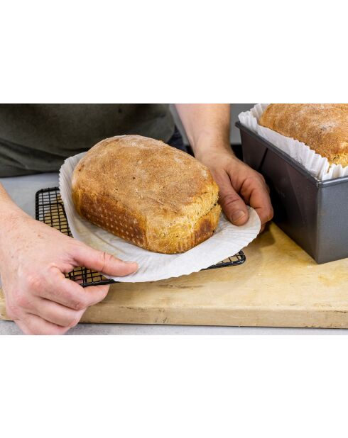 Juego de cuarenta moldes para pan blanco de 900 g - 23,5 x 13,5 x 6,8 cm