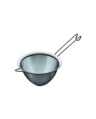 Silbernes konisches feinmaschiges Sieb - 36x18x12 cm