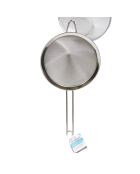 Silbernes konisches feinmaschiges Sieb - 36x18x12 cm