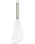 Professionele ovale zilveren visschaaf - 31x9x1,8 cm