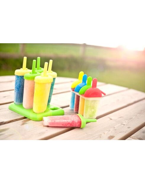 Ensemble de 4 moules à sucettes multicolores – 15,5x14,3x7,5 cm