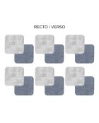 Set de 6 sous-tasses Fabrik multicolores - 10x10x0,18cm