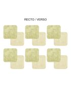 Set di 6 piattini Fabrik multicolori - 10x10x0,18 cm