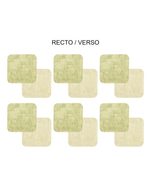 Set di 6 piattini Fabrik multicolori - 10x10x0,18 cm