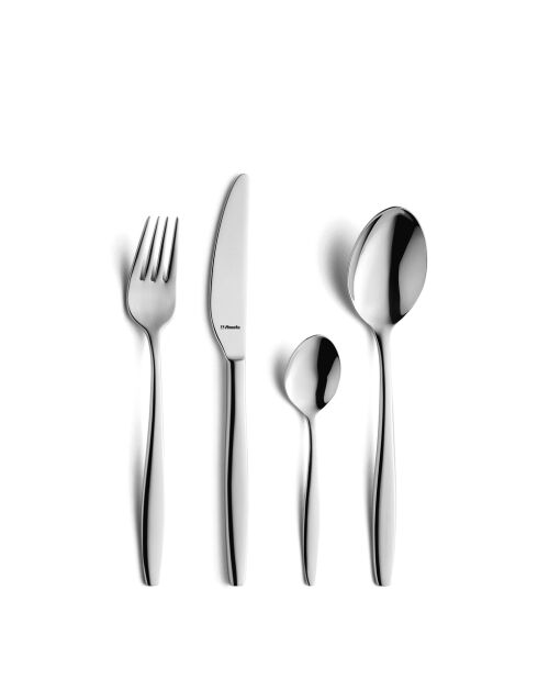 Coffret Florence 24 pièces argentées - 40X29X25cm