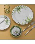 Service 30 pièces en porcelaine Bambou blanc - 41x20x28cm