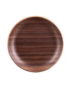 Set de 6 dessous de verre marron - 12x12x2cm