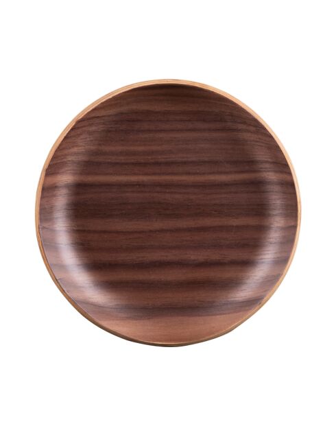 Set de 6 dessous de verre marron - 12x12x2cm