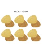 Set de 6 sous-tasses Fabrik multicolores - 13x10x0,18cm