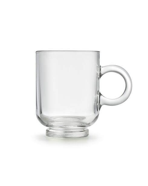 Sentido Becher aus transparentem Glas und Kristall, 44 x 33 x 25 cm