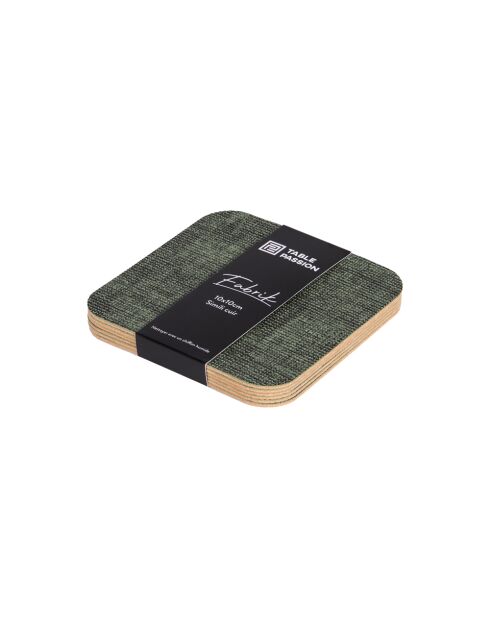 Set de 6 sous-tasses Fabrik multicolores - 10x10x0,18cm