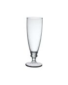 Bicchiere da birra Harmonia trasparente e cristallo su supporto - 7x7x19cm