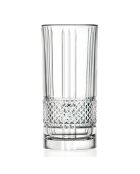 Set mit 6 glänzenden transparenten Gläsern und Kristallgläsern — 7 x 7 x 15 cm