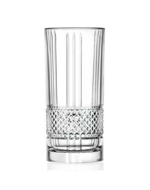 Set mit 6 glänzenden transparenten Gläsern und Kristallgläsern — 7 x 7 x 15 cm