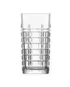 Set mit 6 hohen Bechern von Brit, transparent und kristallklar, 7,09 x 7,09 x 14,69 cm