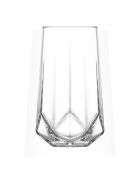 Coppa Valeria trasparente e cristallo - 6,4x6,4x14cm