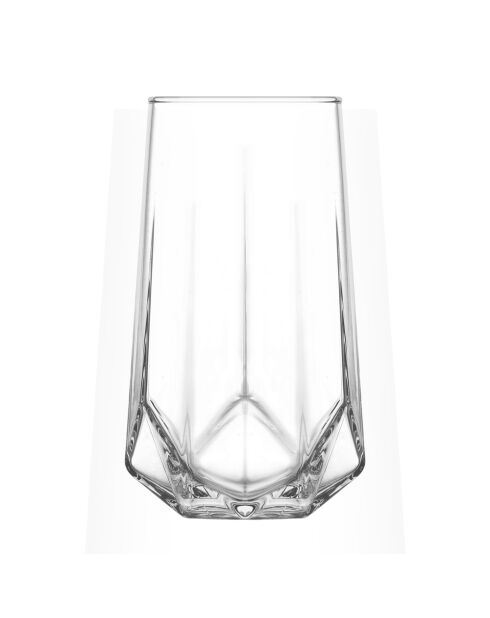 Coppa Valeria trasparente e cristallo - 6,4x6,4x14cm