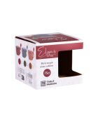 3 Bols à soupe Elyas multicolores - 17x13x10cm