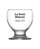 Vaso transparente Bistrot de cristal y cristal, 7 x 7 x 8,6 cm